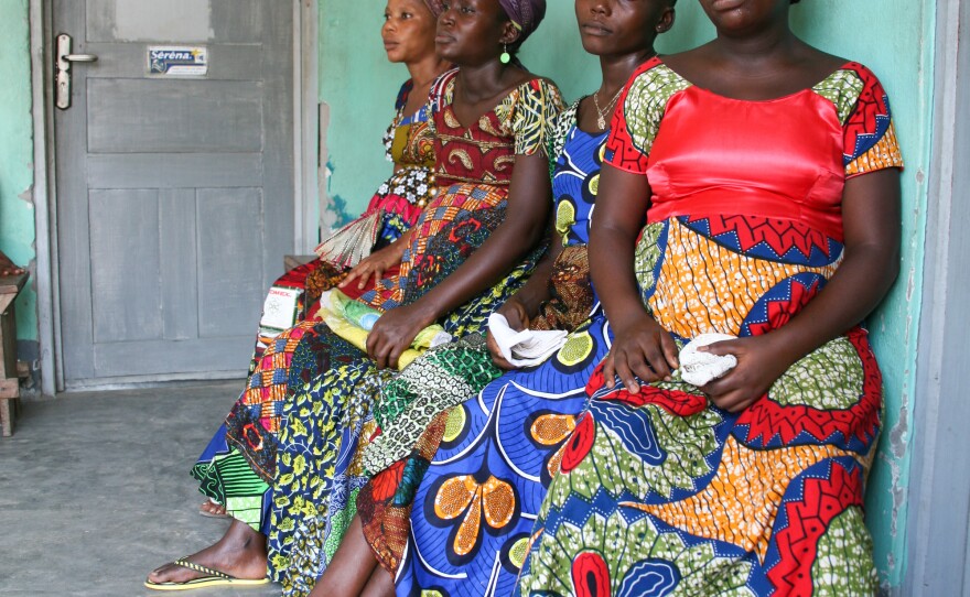 Women wait in a maternal ward in Bumba. Dr. Heidi Larson says women there always dress elegantly even when going to the doctors.