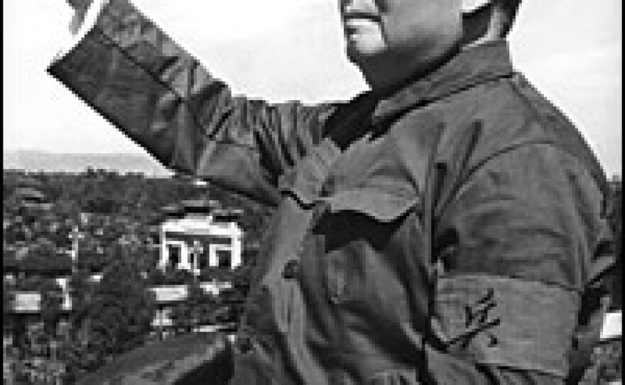 China's Chairman Mao Zedong (shown here in 1966) has become an unlikely role model for the country's business community, which he once condemned.