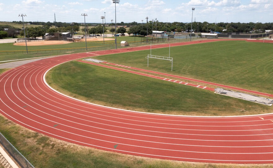 The former construction site where Pedro Martinez Jr. died of heatstroke now serves as a recreational facility adjacent to a middle school in Hondo, Texas.<em> </em>
