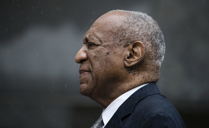 Bill Cosby exits the Montgomery County Courthouse after a mistrial was declared in his sexual assault case earlier this month in Norristown, Pa.