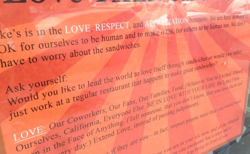 Okay, sign, we've asked ourselves the question. And, yes, we would like to lead the world to love itself through sandwiches.