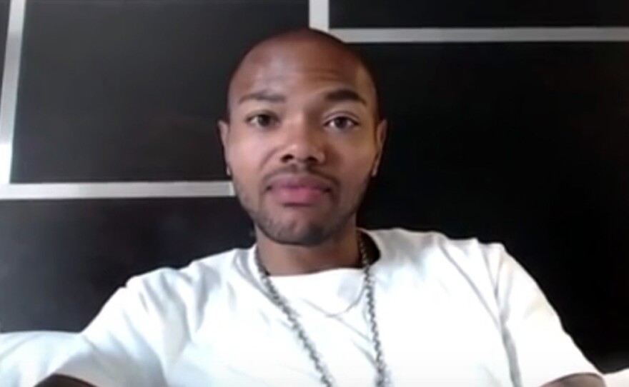 This frame grab made from a video posted on YouTube on July 10, 2016, shows Gavin Eugene Long speaking as his online persona Cosmo Setepenra. Long killed law enforcement officers in Baton Rouge, La., on Sunday, July 17, 2016.