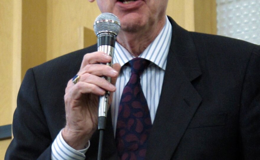 Sen. Bob Bennett, at a delegate meeting last month,  is seeking a fourth term but is facing multiple GOP challengers.
