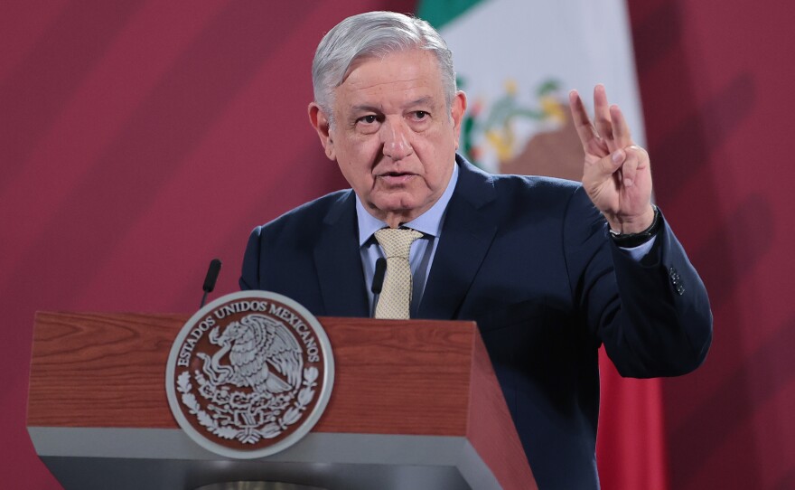 Mexican President Andrés Manuel López Obrador, seen here last month in Mexico City, visits President Trump at the White House this week.