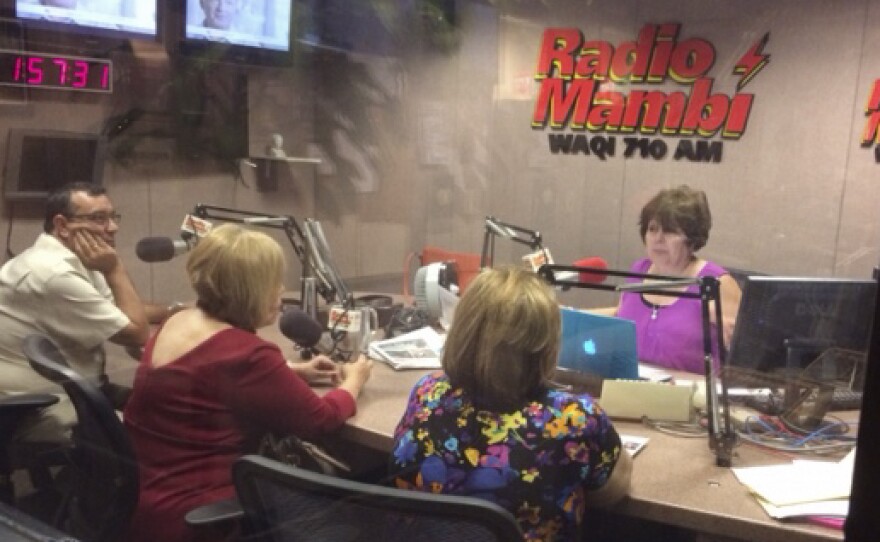 Radio Mambi in Coral Gables, Fla. where the Bush family now lives.