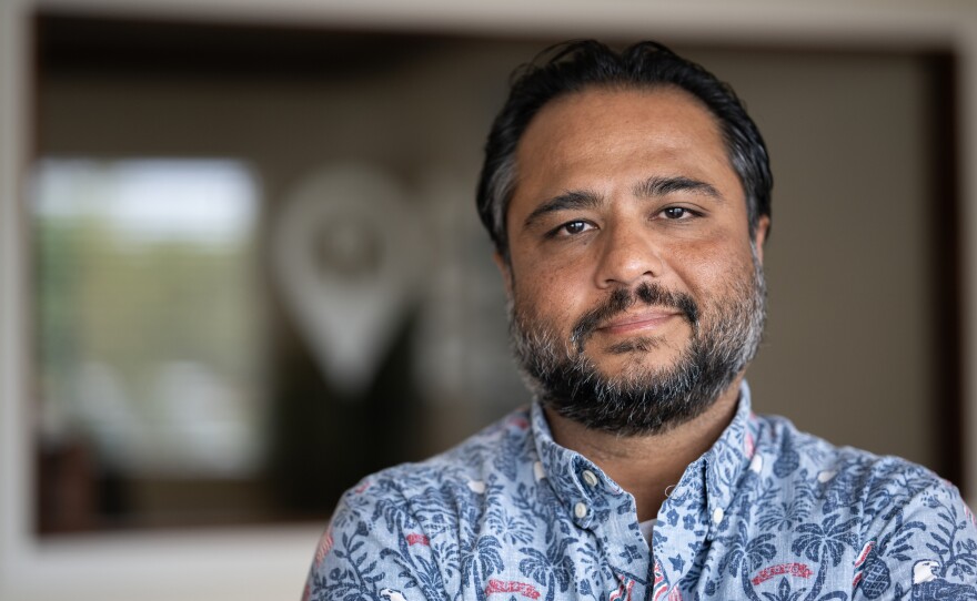 "The stress right now in the community is we just can't go back to the way things were," says Sne Patel, president of the LahainaTown Action Committee. He also serves on Maui's Recovery Commission.