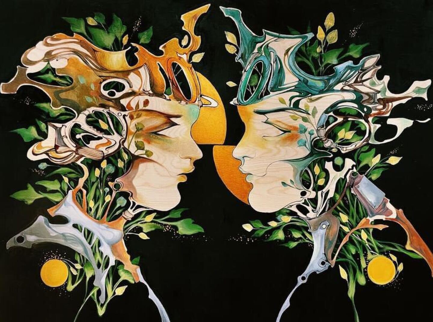 One of the surrealistic murals created by Mary Jhun, who will be an artist exhibitor at the inaugural FilAm Creator Con. Undated photo.