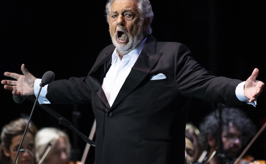 Opera star Plácido Domingo, performing at a concert in Marbella, Spain on July 11.