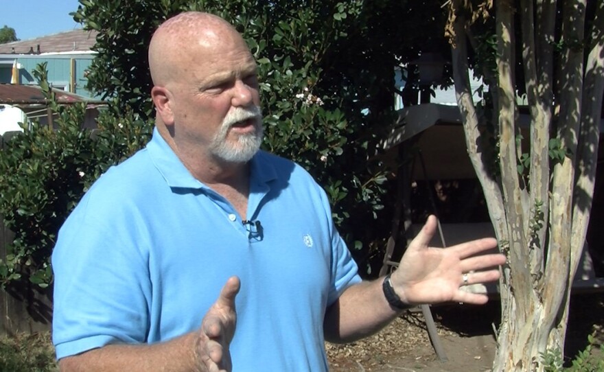 George Glover, a candidate for El Cajon City Council, talks to KPBS, Nov. 2, 2016.