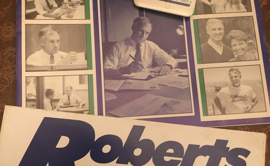 Campaign literature for Ron Roberts' race for San Diego City Council is seen here in this undated photo.