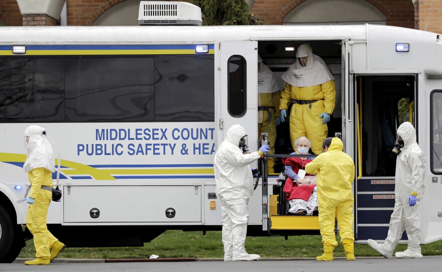 For the 78 residents of St. Joseph's Senior Home in New Jersey, the arrival of hazmat-suited officials in March in their caravan of ambulance buses was terrifying. Some evacuees with dementia shouted and furiously clawed at them. Others begged not to be taken away.
