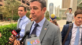 Rep. Duncan Hunter exits the U.S. Courthouse in downtown San Diego, September 4, 2018. 