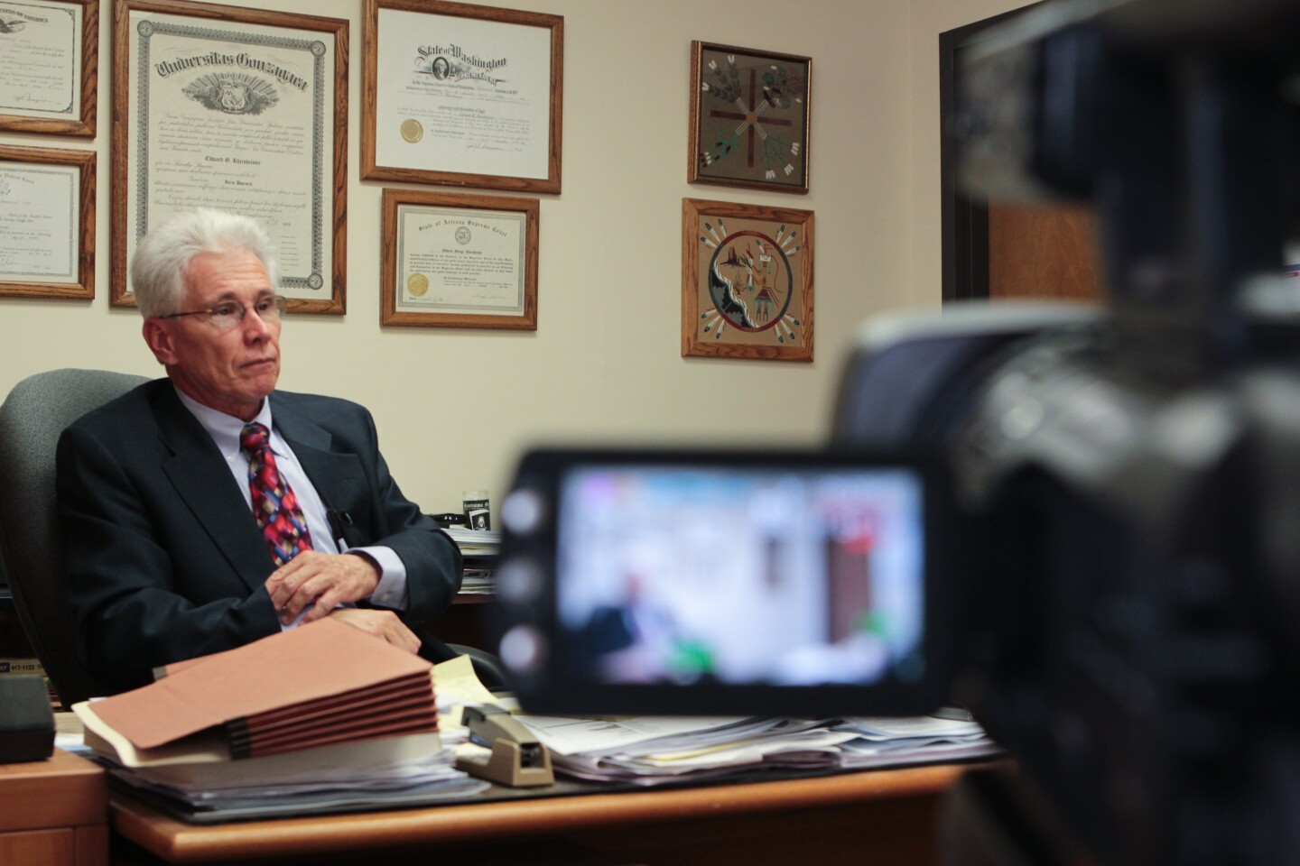Cochise County Attorney Ed Rheinheimer sits down for an interview on Tuesday, June 26, 2012.