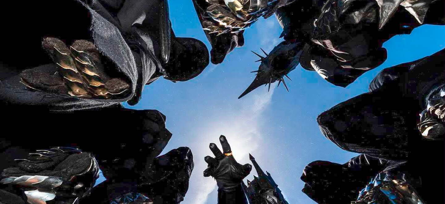 KPBS arts reporter Beth Accomando enjoyed the group cosplay featuring her friend Shane Holly as Sauron. His menacing Nazgûl entourage included Patrick Porter, John Toft, Jen and James Bosecker, Brian Johnson and Alex Villagran.