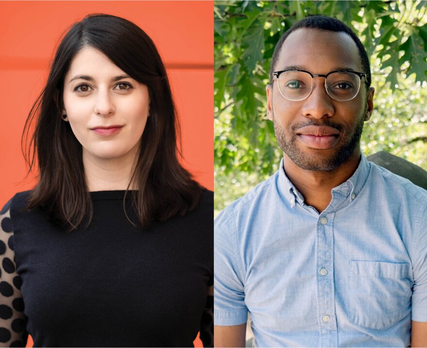 Authors Emily Greenberg and Moses Ose Utomi appeared at the KPBS San Diego Book Festival for a live taping of The Finest podcast.