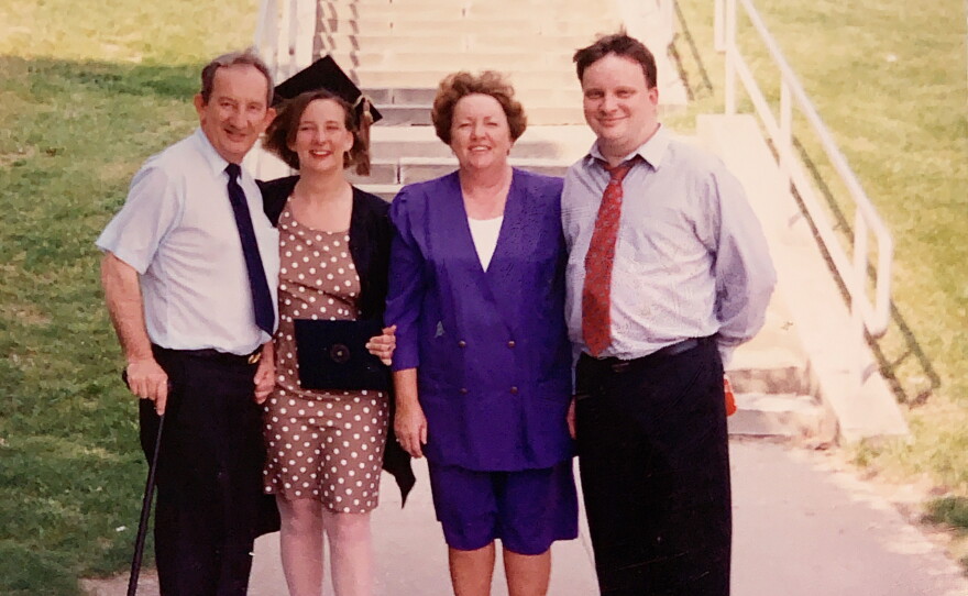 Lia Eastep and her family in 1992, a year after her father's stroke. Pictured from left to right: Larry Eastep, Lia Eastep, Phyllis Eastep and Kipley Eastep.