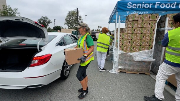 The San Diego Food Bank serves low-income seniors in San Diego's Mountain View neighborhood. Oct 7, 2025