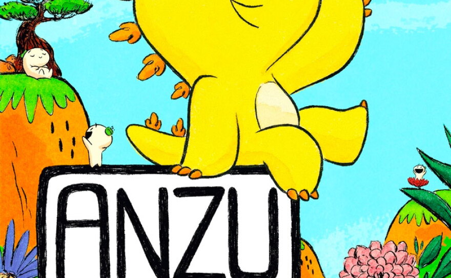 The book cover for Benson Shum's "Anzu: The Great Kaiju" is shown.