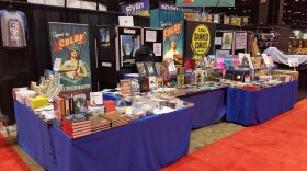 The Comic Book Legal Defense Fund's booth at the 2017 Comic Con is pictured in this undated photo. 