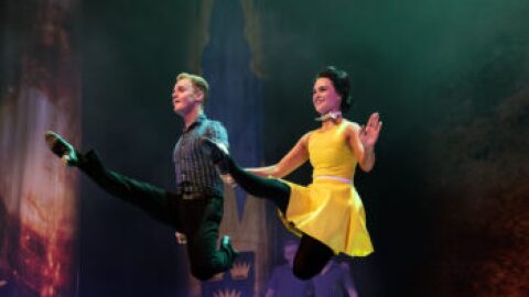 The critically acclaimed "A Taste of Ireland - The Irish Music &amp; Dance Sensation," features a cast of world champion Irish dancers.  Seen here is "Hurling" featuring Mitchell O'Hara and Brittany Pymm.