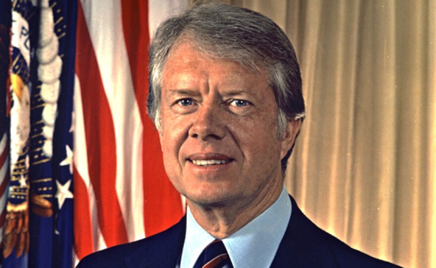 James Earl "Jimmy" Carter, 39th President of the United States from 1977-1981.