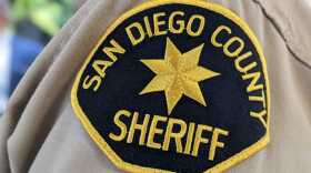 A San Diego County Sheriff Deputy's badge. San Diego County, Calif. April 18, 2022.