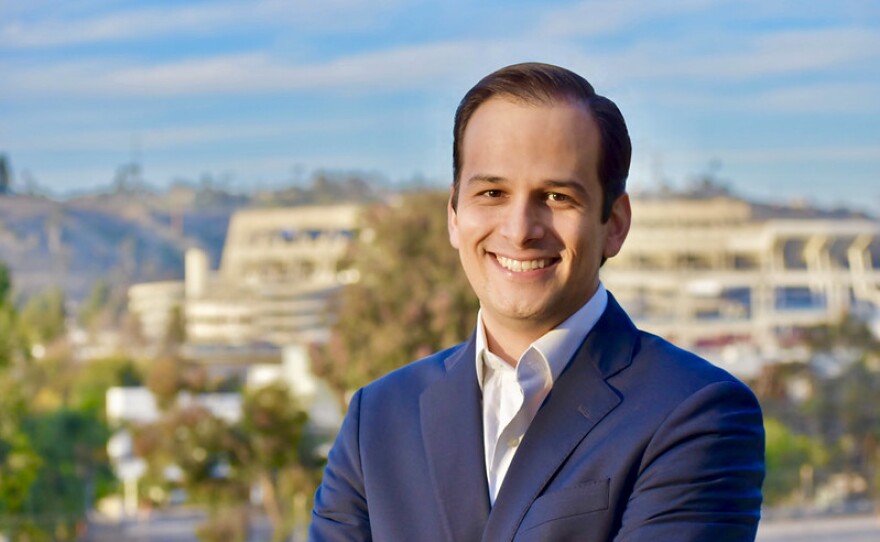 An undated photo of candidate Raul Campillo is shown. 