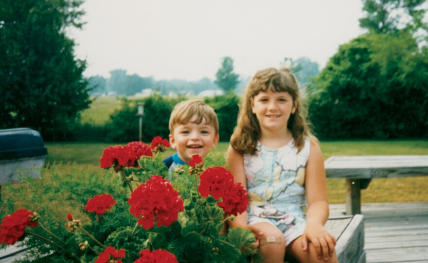 Meghan and her brother Andrew in Michigan.