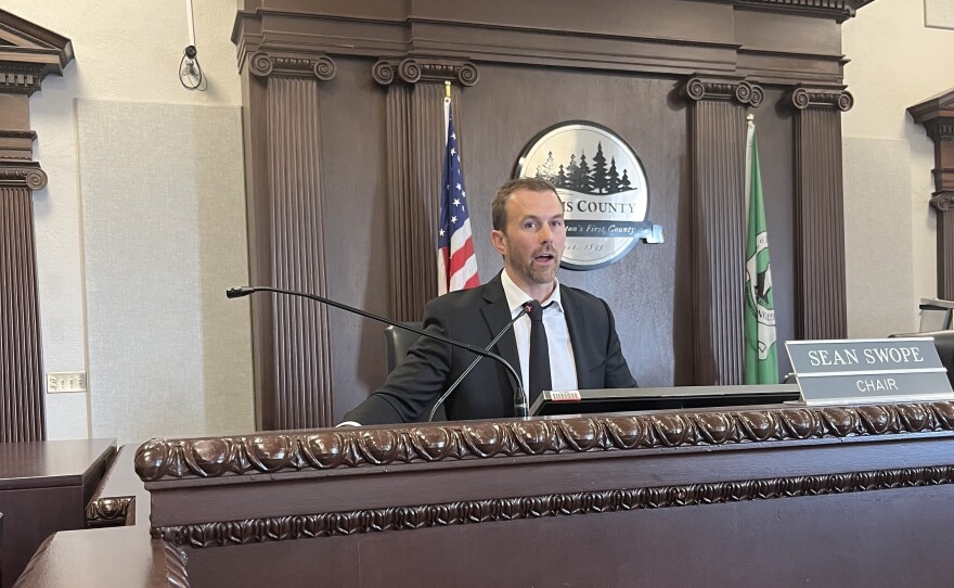 In Washington state, Lewis County Commissioner Sean Swope has proposed a mandatory book-rating system that would require libraries to put age classifications on books. He says it's inspired by the voluntary rating system used by the movie industry.