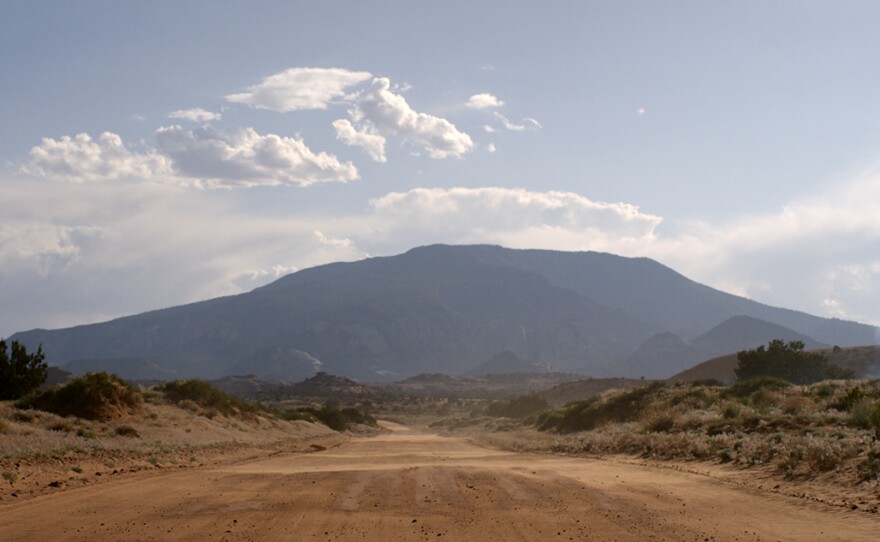 Navajo mountain from the east.