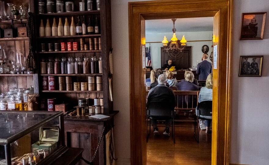 The Honorable Richard S. Whitney sat in the judge's seat at San Diego's historic Whaley House for the first time in 151 years, Old Town San Diego, May 17, 2022.