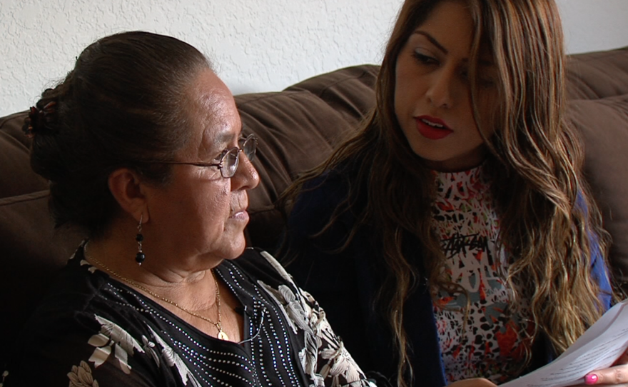 Lucero Martinez helps her mother, Eufrocina, prepare for the U.S. citizenship test, March 2, 2016.