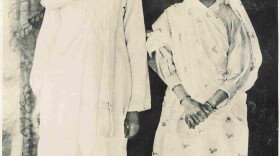 An undated photo of Kasturba Kapadia and her husband Mohandas Ghandi. 