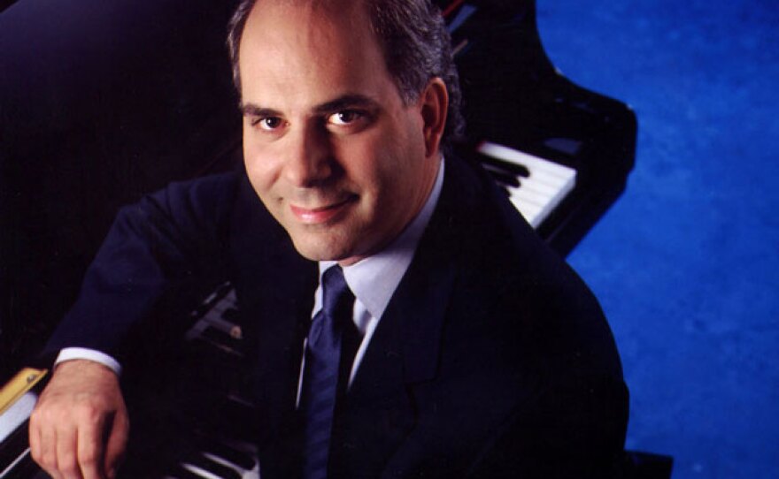 Richard Glazier at the piano. 