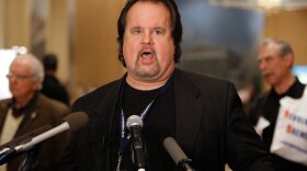 Mark Skoda, head of the Memphis Tea Party,  speaks at the Tea Party convention in Nashville, Tenn.