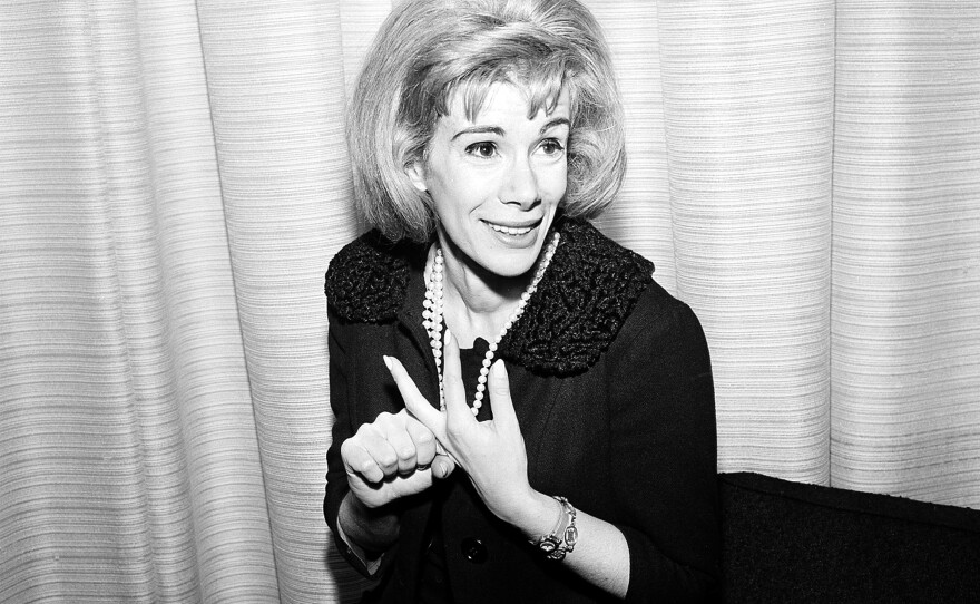 Joan Rivers in 1965. She began appearing on television variety programs like The Ed Sullivan Show.