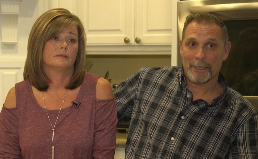 Mary and Buddy Cader in their new home in Rancho Bernardo. It took two years to rebuild after their house was destroyed in the Oct 2007 wildfires. Sept 27, 2017