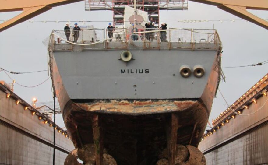 The USS Milius is pictured in this undated photo.