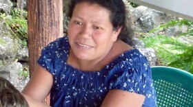 Vicenta Estela Garcia Peneleu is a maestra, or teacher, at a Spanish immersion school in Guatemala.