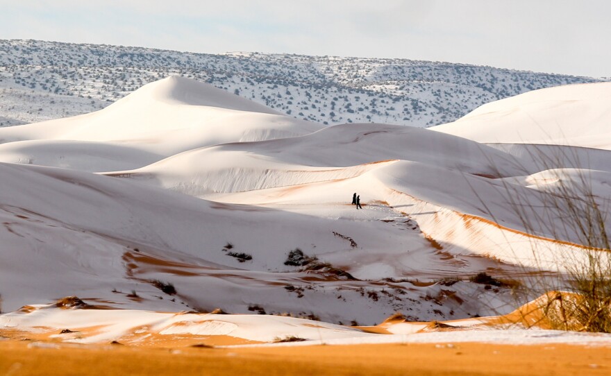 Ain Sefra saw snow last winter, as well, but before 2016, it had been decades since the Algerian town had experienced a major snowfall.