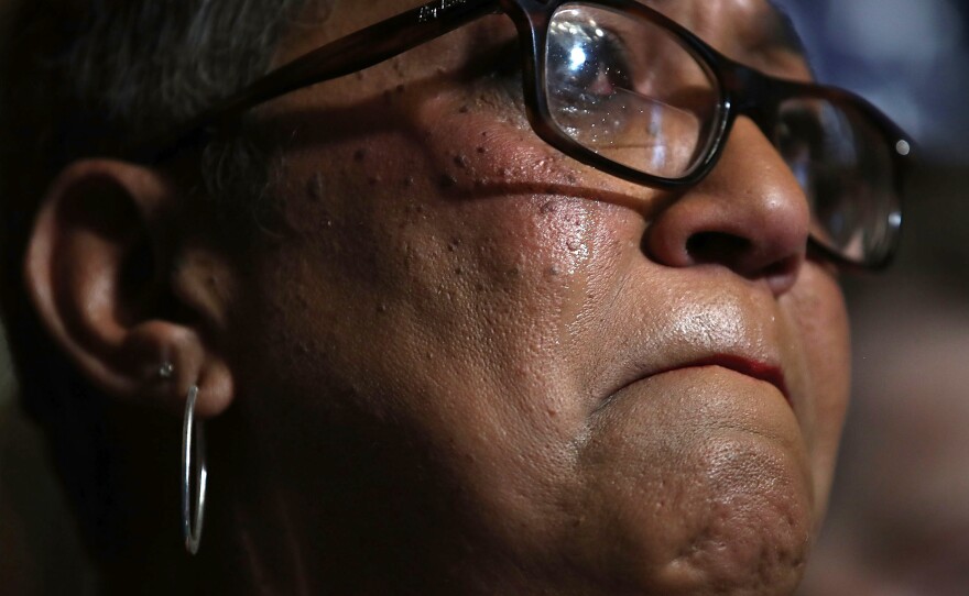 Sharon Risher, whose mother and two cousins were killed at Emanuel AME Church.