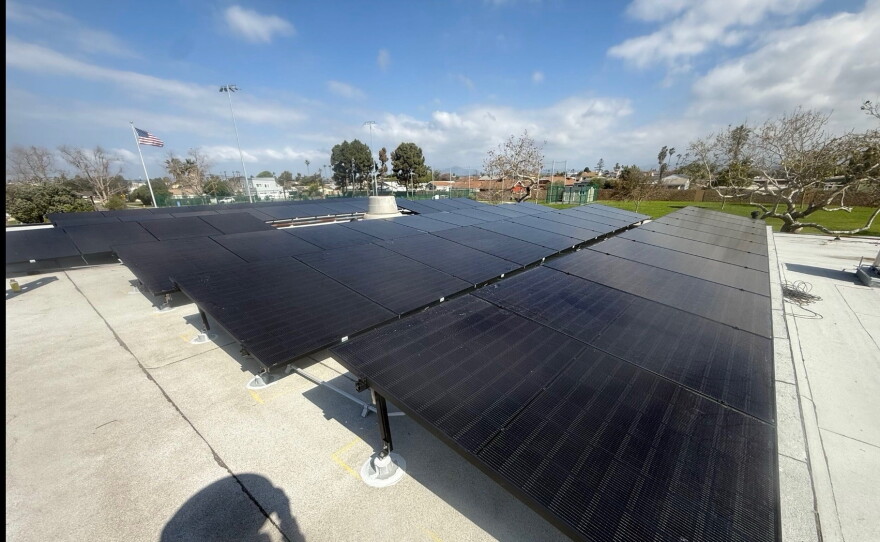 The solar panels are on the roof of the Boys & Girls Club of South County in Imperial Beach.