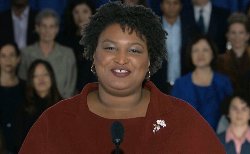 Former Georgia gubernatorial candidate Stacey Abrams delivers the Democratic response to President Trump's State of the Union Tuesday night.