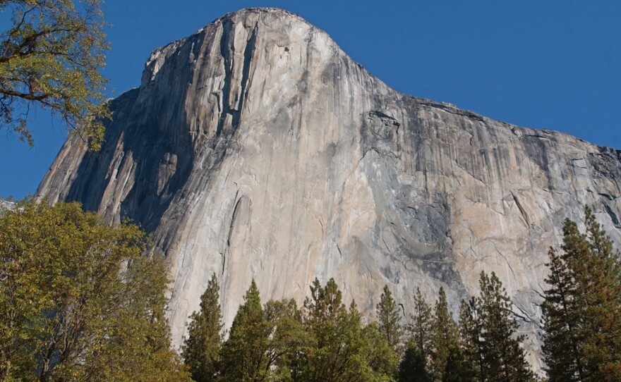 El Capitan in Yosemite National Park, California, is favorite for many rock climbers.