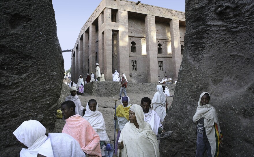 Christmas pilgrims in Ethiopia