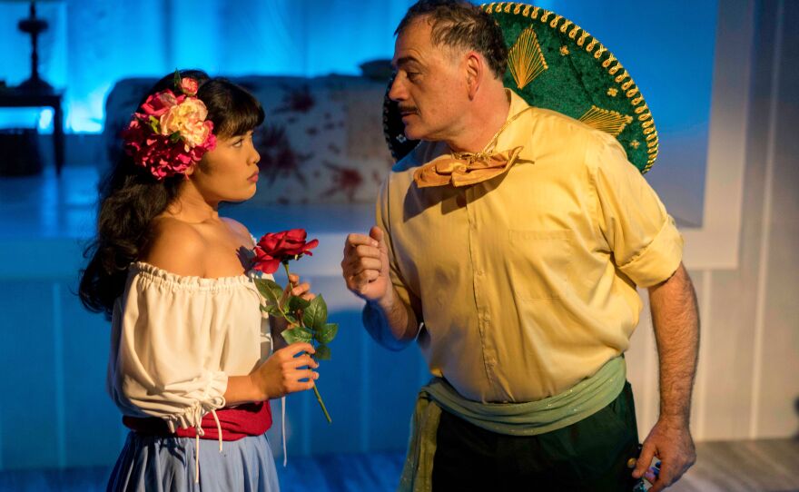 A 2018 photo from New Village Arts' "Guadalupe in the Guest Room."