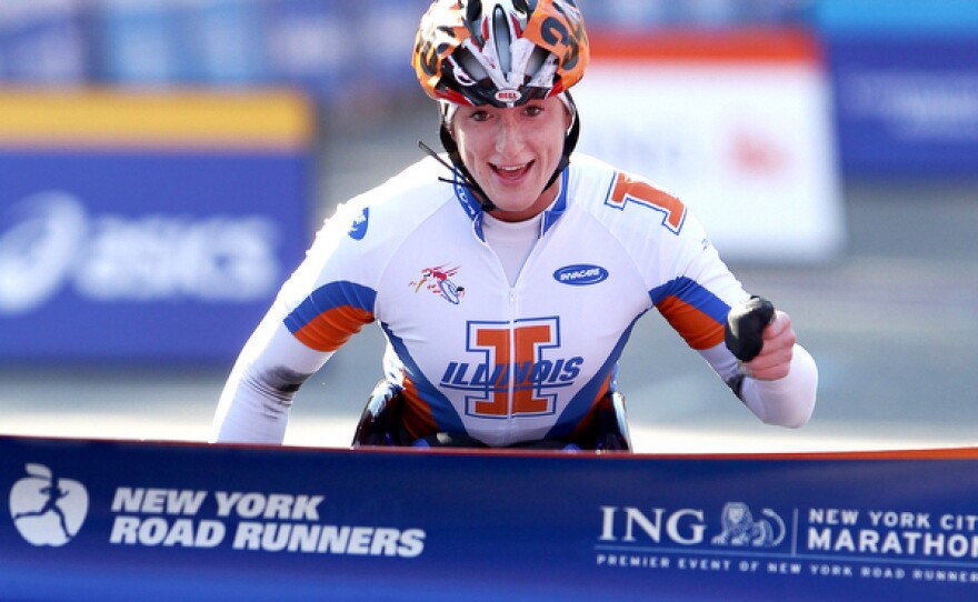 Tatyana McFadden was the wheelchair champion for the 2010 ING NYC Marathon.