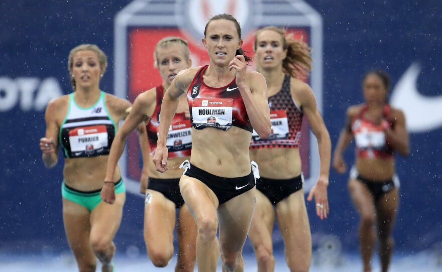 "I feel completely devastated, lost, broken, angry, confused and betrayed," says middle distance runner Shelby Houlihan, announcing her four-year ban from international competition.