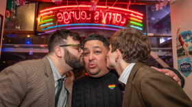 Ryan Benk and Ryan Ricciardi are married by their friend Cesar Garcia this year.