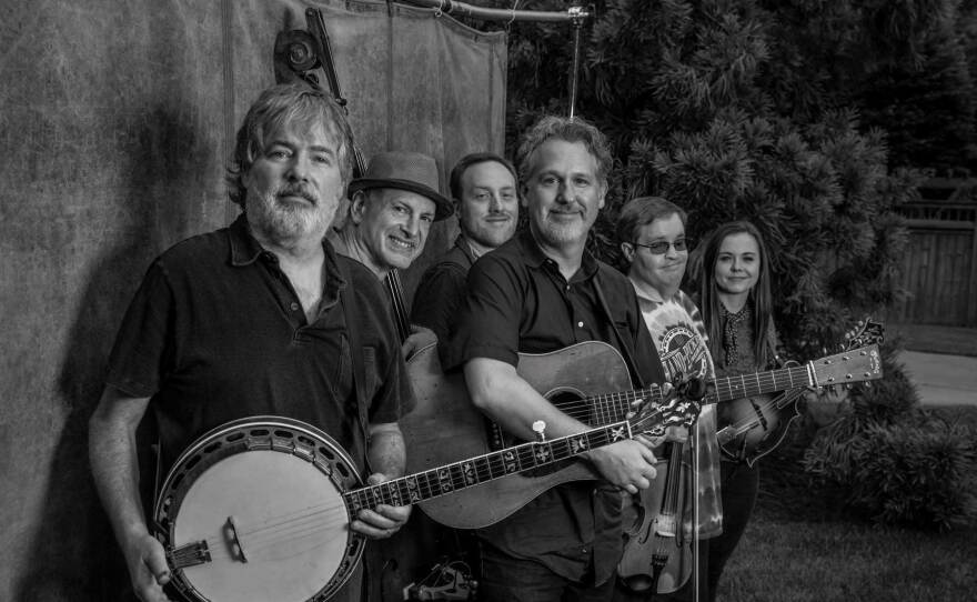 Béla Fleck is shown with his band in an undated photo.